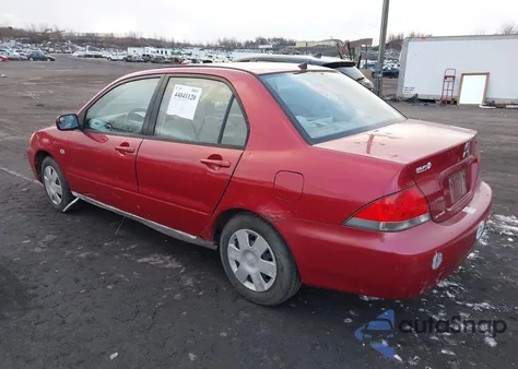 2004 Mitsubishi Lancer Es z USA, uszkodzony, nr VIN JA3AJ26E74U041898